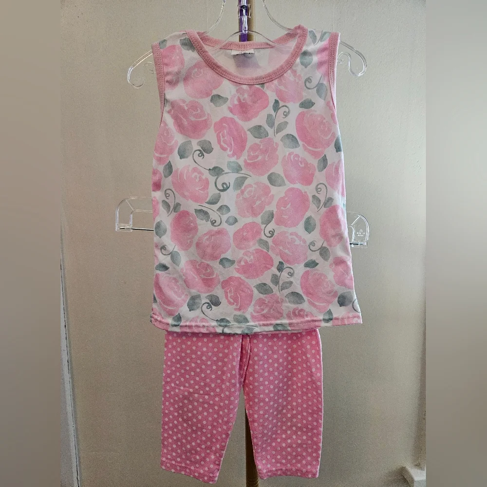 Rosebud And Polk A Dot 2pc Outfit Sz 2T